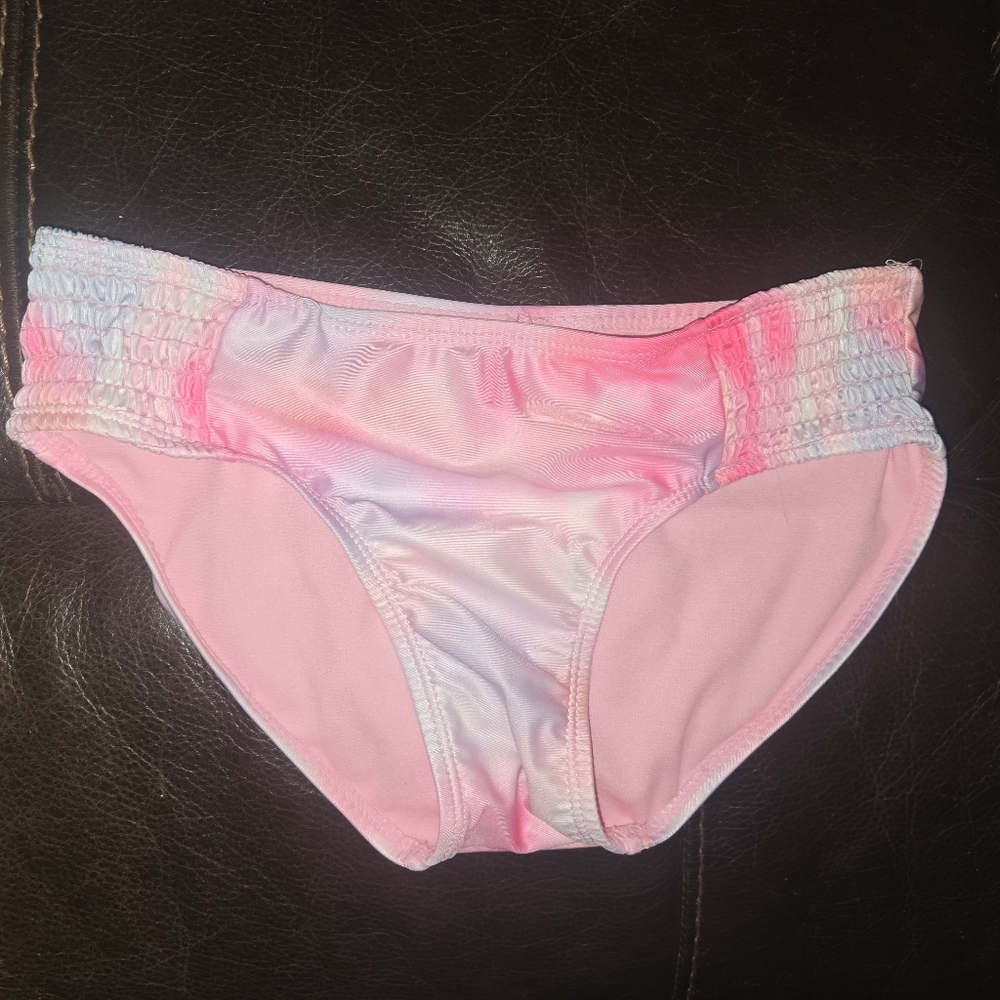Justice Pink and Multicolor Kids Swim Bottoms